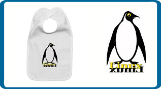 linux, graphic, penguin, mirror