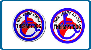 therapy dog logo store