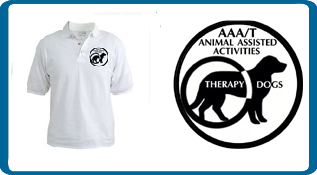 therapy dog logo aaat