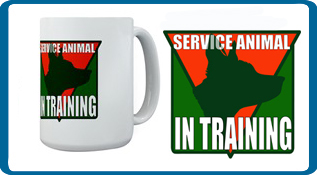 service animal on trainig logo