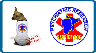 psychiatric research dog logo